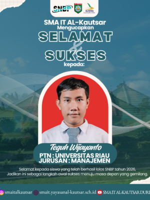 Siswa SMA IT Al-Kautsar Lulus SNBP Tahun 2026